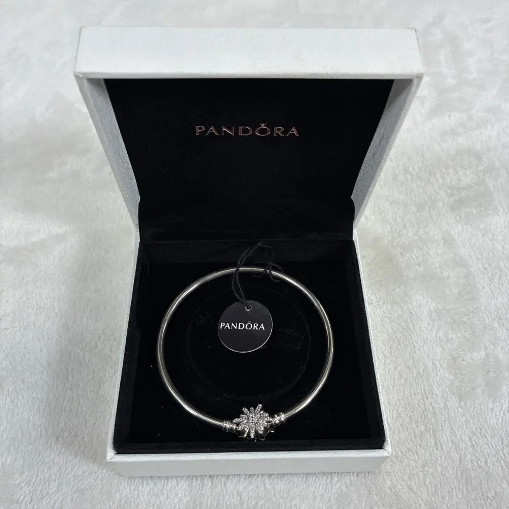 Pandora Silver Limited Edition Fireworks Bangle Bracelet in Box Bnfts Charity